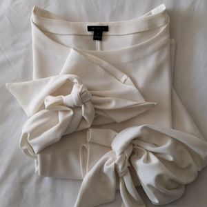 Ann Taylor, XL, cream/white, blouse